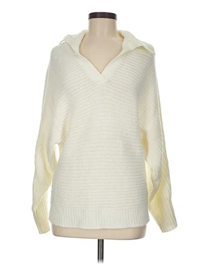 Pre-owned Unbranded Pullover Sweater In White