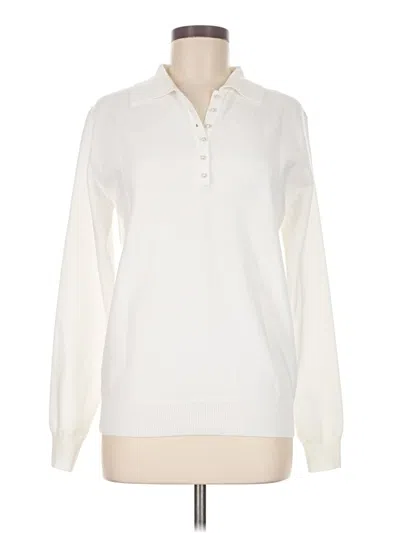 Pre-owned Unbranded Pullover Sweater In White