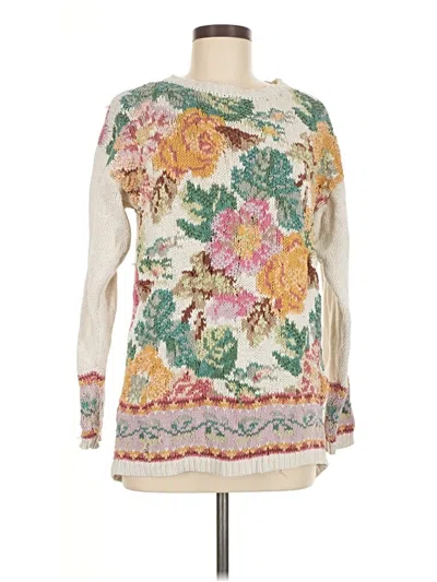 Pre-owned Unbranded Pullover Sweater In White