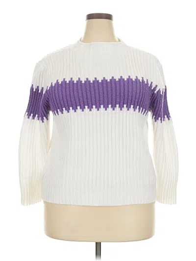 Pre-owned Unbranded Pullover Sweater In White
