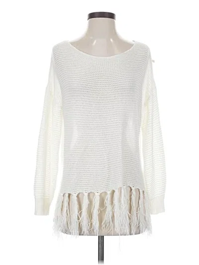Pre-owned Unbranded Pullover Sweater In White