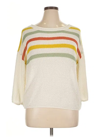 Pre-owned Unbranded Pullover Sweater In White