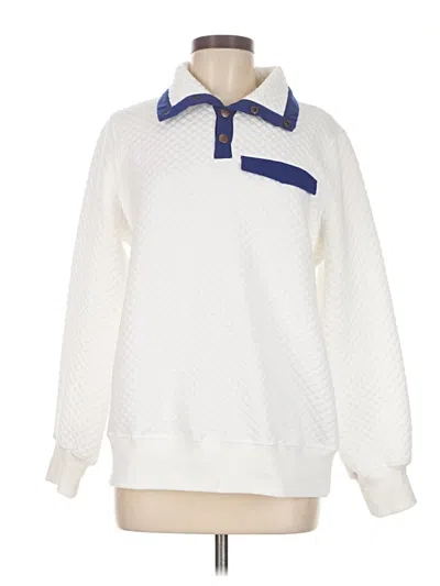 Pre-owned Unbranded Pullover Sweater In White