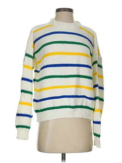 Pre-owned Unbranded Pullover Sweater In White