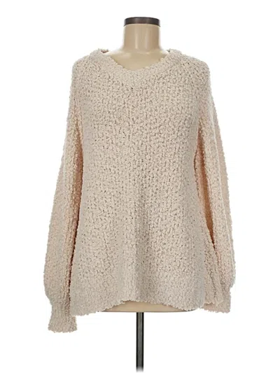 Pre-owned Unbranded Pullover Sweater In White