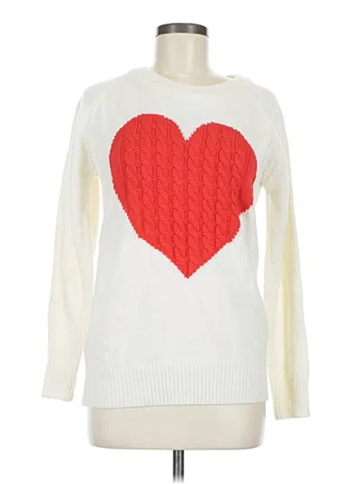 Pre-owned Unbranded Pullover Sweater In White