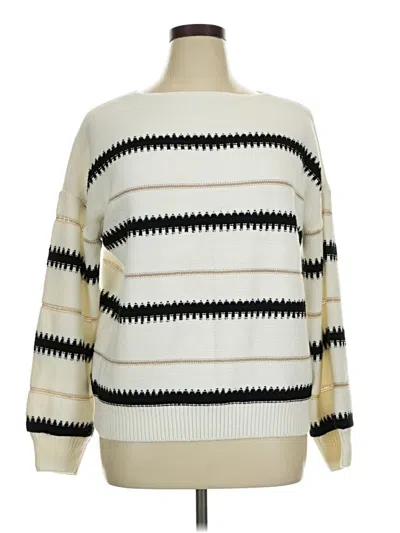 Pre-owned Unbranded Pullover Sweater In White