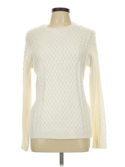 Pre-owned Unbranded Pullover Sweater In White