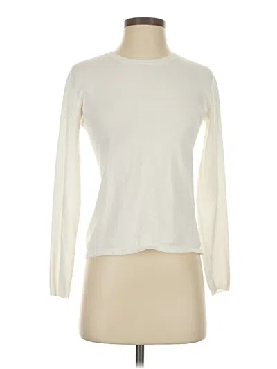 Pre-owned Unbranded Pullover Sweater In White