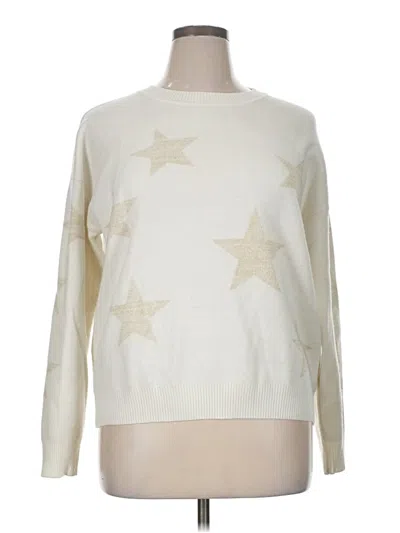Pre-owned Unbranded Pullover Sweater In White