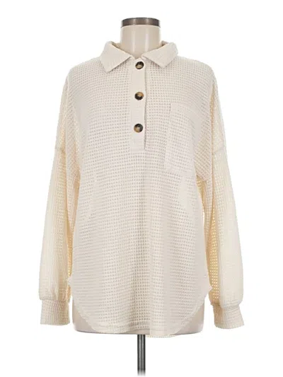 Pre-owned Unbranded Pullover Sweater In White