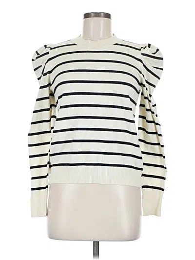 Pre-owned Unbranded Pullover Sweater In White