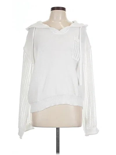 Pre-owned Unbranded Pullover Sweater In White