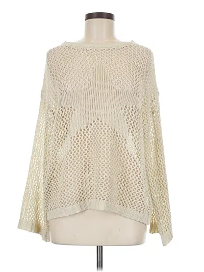 Pre-owned Unbranded Pullover Sweater In White