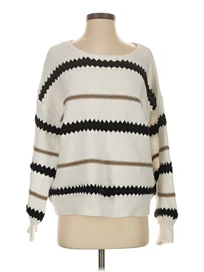 Pre-owned Unbranded Pullover Sweater In White