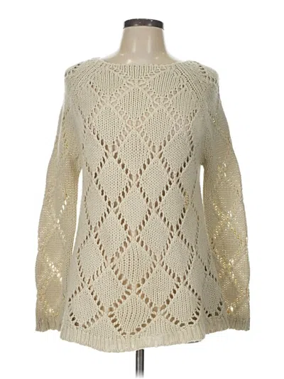 Pre-owned Unbranded Pullover Sweater In White
