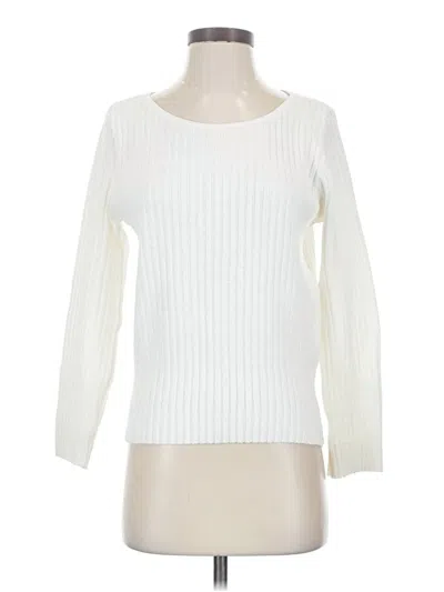 Pre-owned Unbranded Pullover Sweater In White