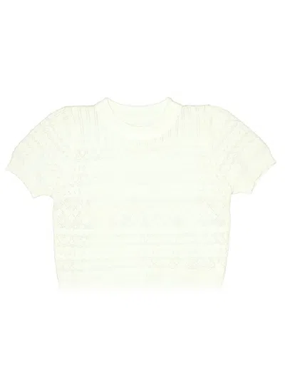 Pre-owned Unbranded Kids' Pullover Sweater In White
