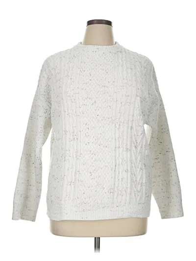Pre-owned Unbranded Pullover Sweater In White