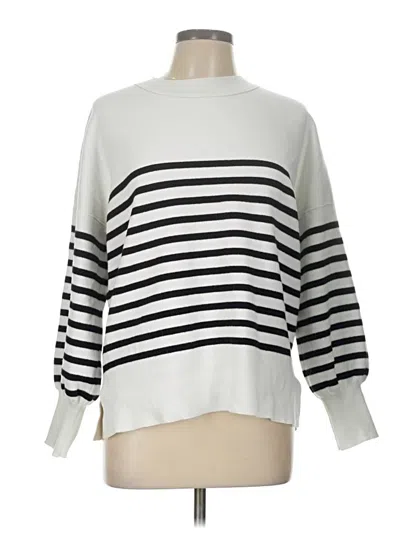 Pre-owned Unbranded Pullover Sweater In White