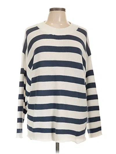 Pre-owned Unbranded Pullover Sweater In White