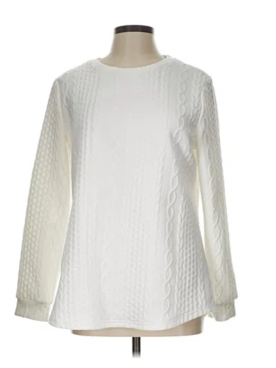 Pre-owned Unbranded Pullover Sweater In White