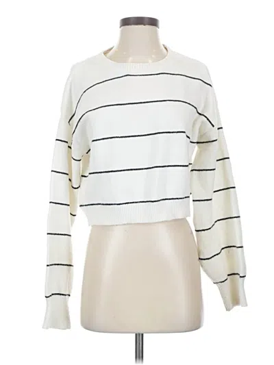Pre-owned Unbranded Pullover Sweater In White