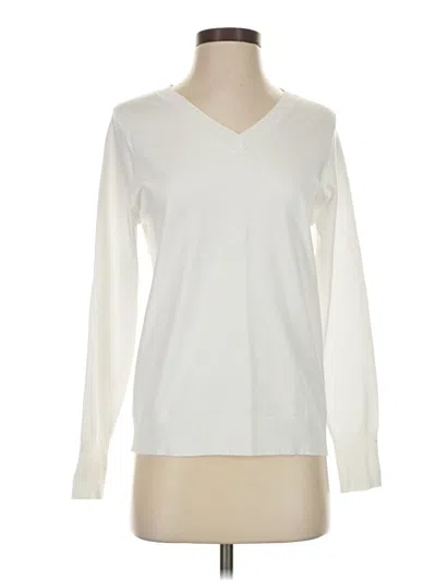 Pre-owned Unbranded Pullover Sweater In White