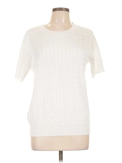 Pre-owned Unbranded Pullover Sweater In White