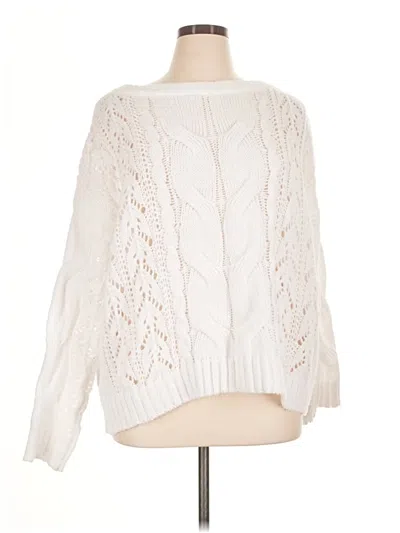 Pre-owned Unbranded Pullover Sweater In White