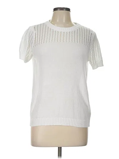 Pre-owned Unbranded Pullover Sweater In White