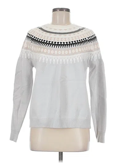Pre-owned Unbranded Pullover Sweater In White