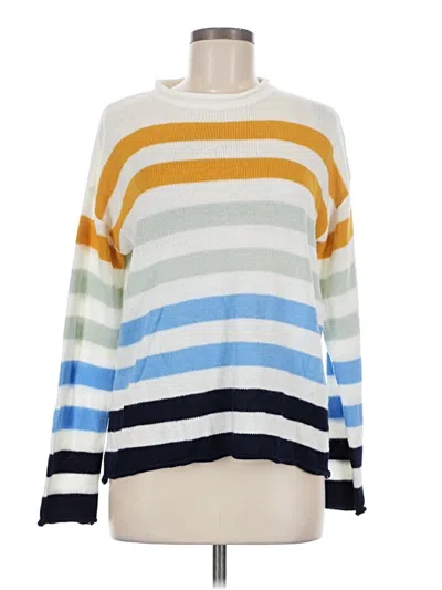 Pre-owned Unbranded Pullover Sweater In White