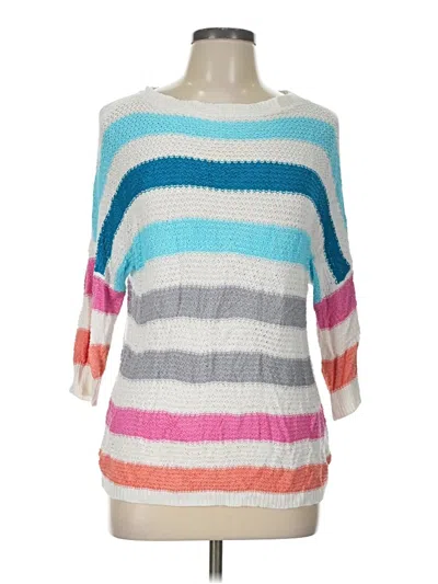 Pre-owned Unbranded Pullover Sweater In White