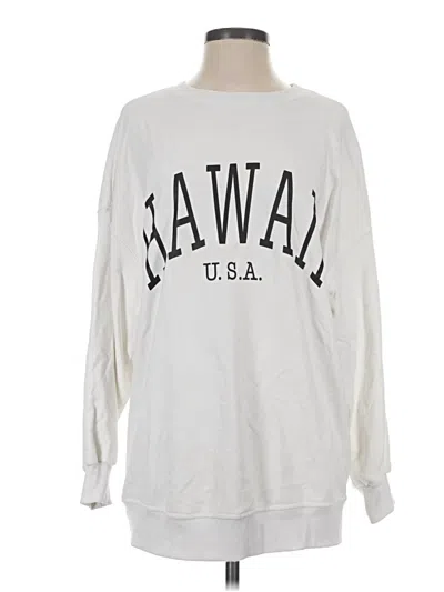 Pre-owned Unbranded Pullover Sweater In White