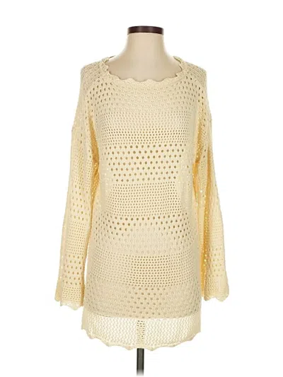 Pre-owned Unbranded Pullover Sweater In Yellow