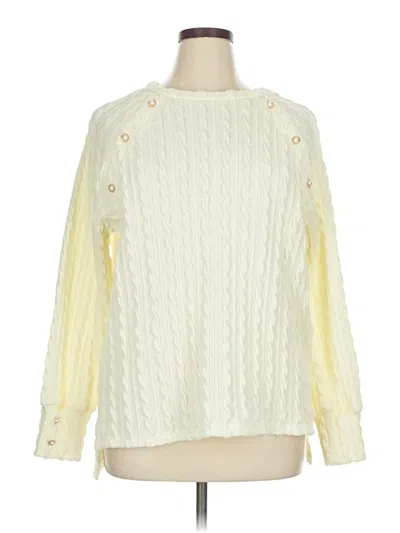 Pre-owned Unbranded Pullover Sweater In Yellow