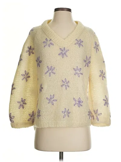 Pre-owned Unbranded Pullover Sweater In Yellow