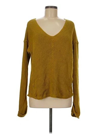 Pre-owned Unbranded Pullover Sweater In Yellow