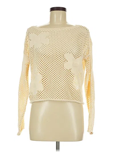 Pre-owned Unbranded Pullover Sweater In Yellow