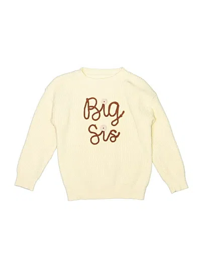Pre-owned Unbranded Kids' Pullover Sweater In Yellow