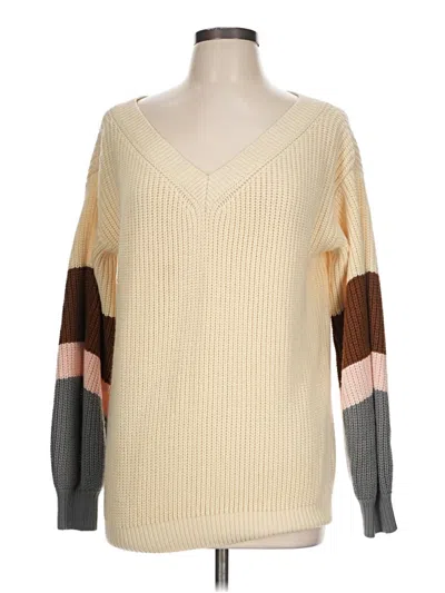Pre-owned Unbranded Pullover Sweater In Yellow