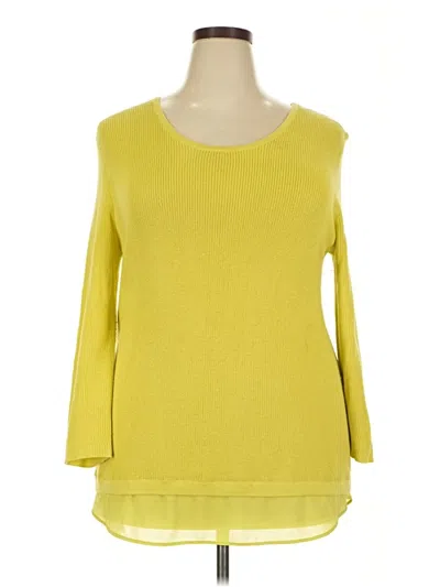 Pre-owned Unbranded Pullover Sweater In Yellow