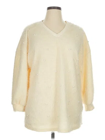 Pre-owned Unbranded Pullover Sweater In Yellow