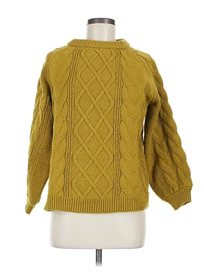 Pre-owned Unbranded Pullover Sweater In Yellow