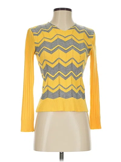 Pre-owned Unbranded Pullover Sweater In Yellow