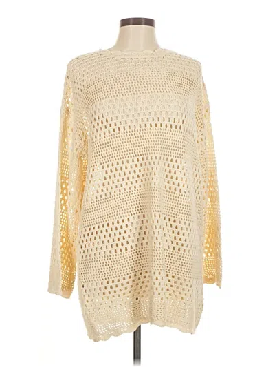 Pre-owned Unbranded Pullover Sweater In Yellow