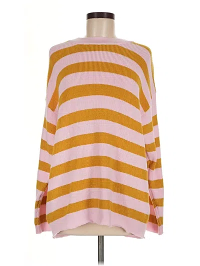 Pre-owned Unbranded Pullover Sweater In Yellow