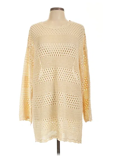 Pre-owned Unbranded Pullover Sweater In Yellow