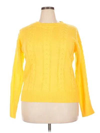 Pre-owned Unbranded Pullover Sweater In Yellow